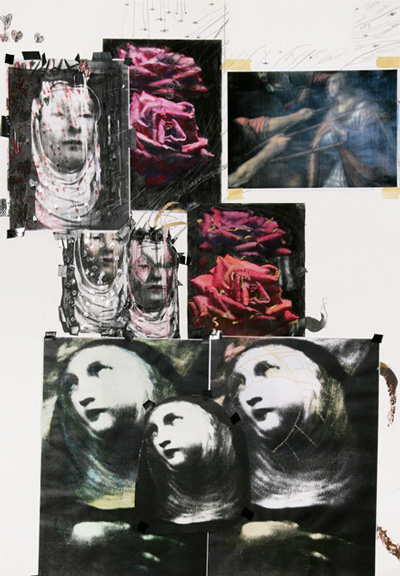 Mixed media on paper by Doris Kloster